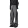 Mens Loose Straight Leg Pants Wide Casual Trousers Fall