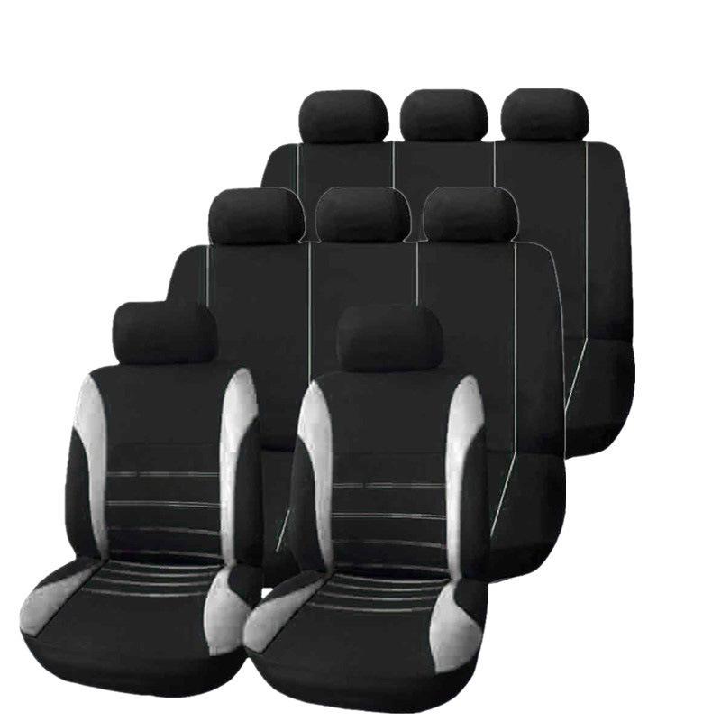 Universal Car and Minivan Seat Cover with Exclusive Waistline Design Fabric Cushion