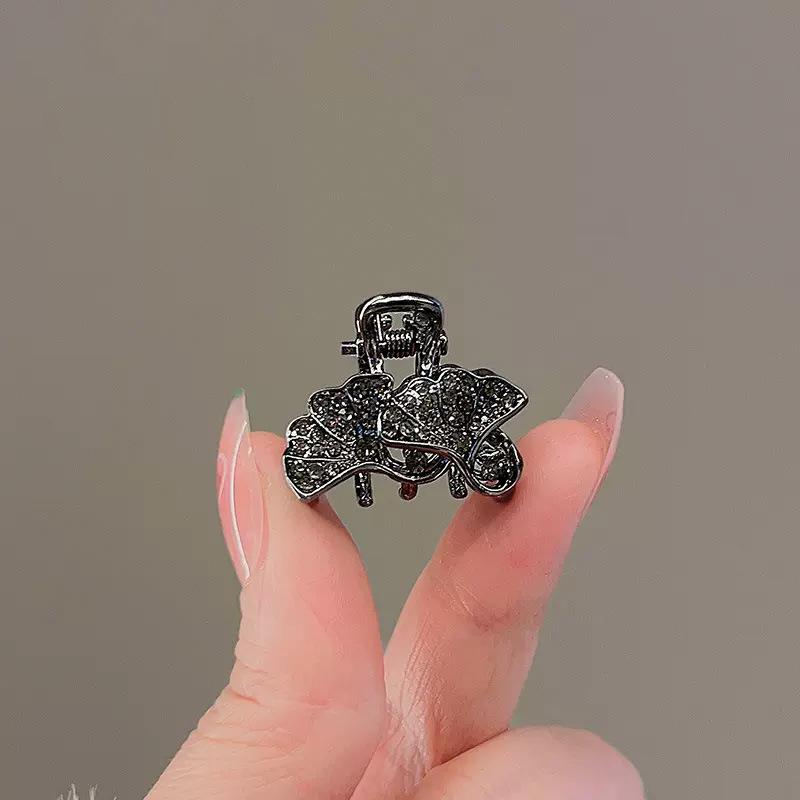 Korean Rhinestone Bow Claw Hair Clip