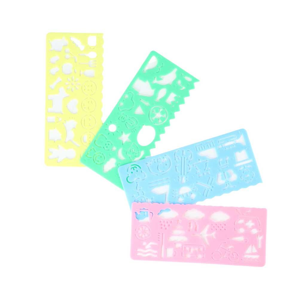 Drawing Board Cartoon Spirograph School Painting Supplies Plastic Drawing Rulers Painting Template