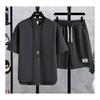 [Electric Circus] Men's top and bottom set T-shirt for everything from loungewear to going out, easy to move in, loose silhouette setup