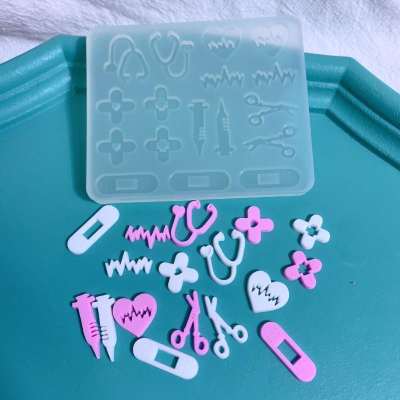 Silicone Mold Baking Tools Panda/Green Grass Flower/Drugs/Guitar/Cake Shape Fondant Casting Mould for Baking Lovers