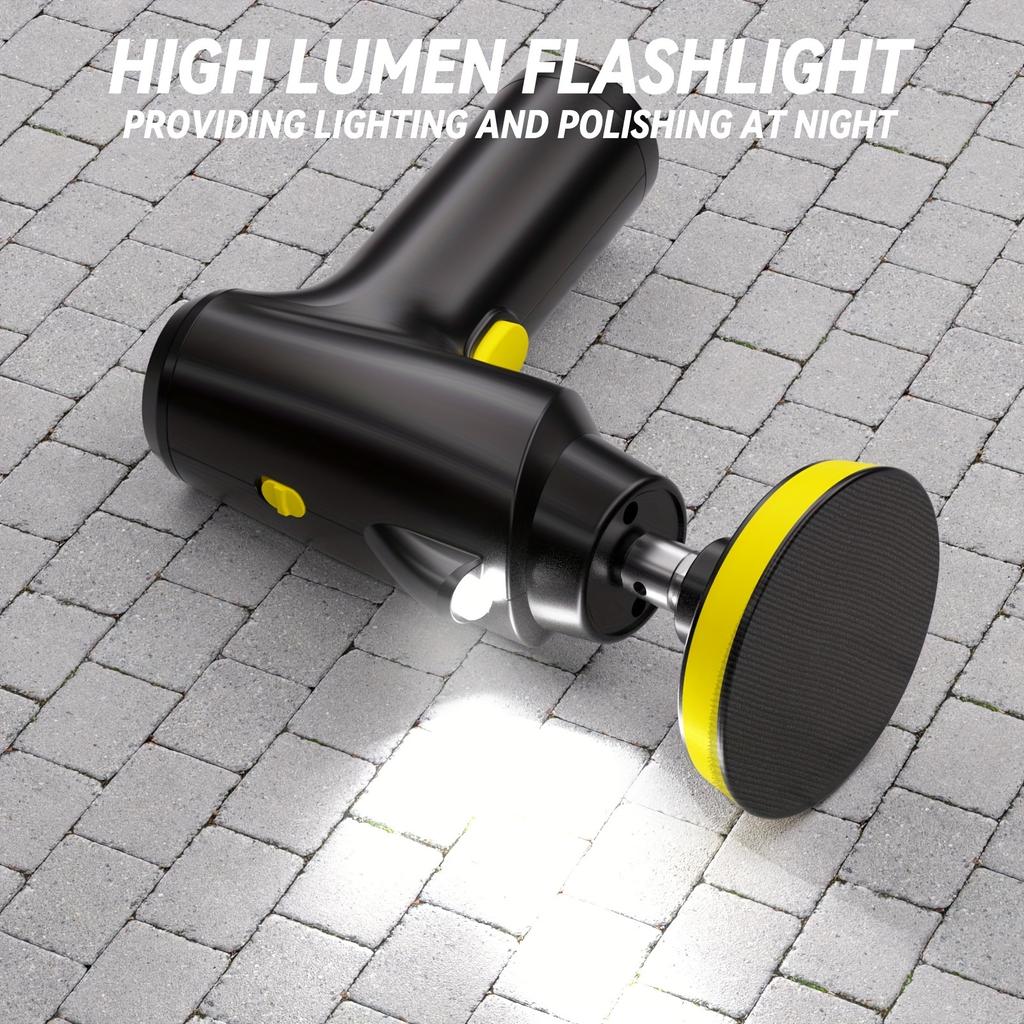 6 In 1 Electric Car Polishing Machine Car Maintenance Waxing Machine 3-speed Adjustable Wireless Car Polishing Machine Multi-functional Car Cleaner