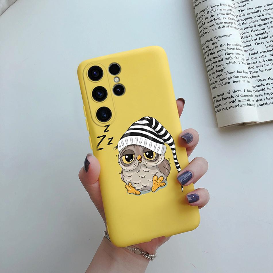 For Samsung Galaxy S24 Ultra Case S24 Plus Sunflower Girl Painted Soft Silicone Phone Case For Samsung S24 Ultra S 24 S24+ Shell