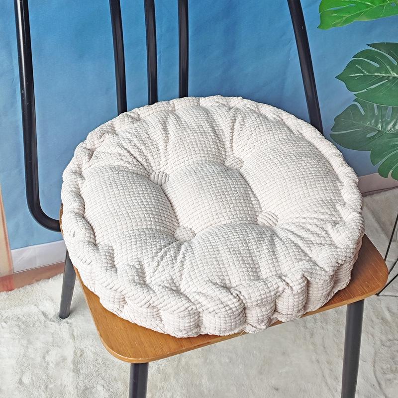 Cuscino per Sedia in Velluto a Coste con Chicchi di Mais 3D Fatto a Mano – Cuscino per Seduta Tatami Spesso