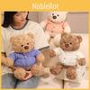 Teddy Bear Plush Stuffed With Cozy Sweater Soft Huggable Bedtime Gift Companion