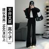 Slight Pants Women's New Autumn Small Drape Large Size Fat Mm Flared Pants Casual Horseshoe Pants