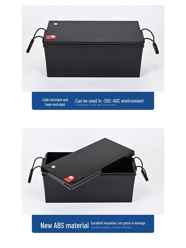 12V 200Ah Waterproof Lithium Battery Case for Truck Outdoor Power Conversion