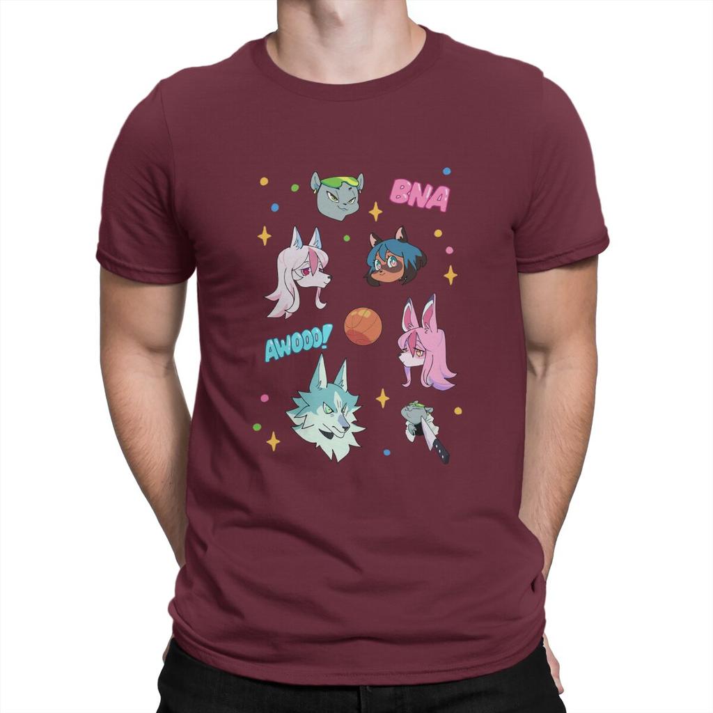 Sticker Set Hip Hop TShirt BNA Brand New Animal Casual T Shirt Hot Sale Stuff For Adult