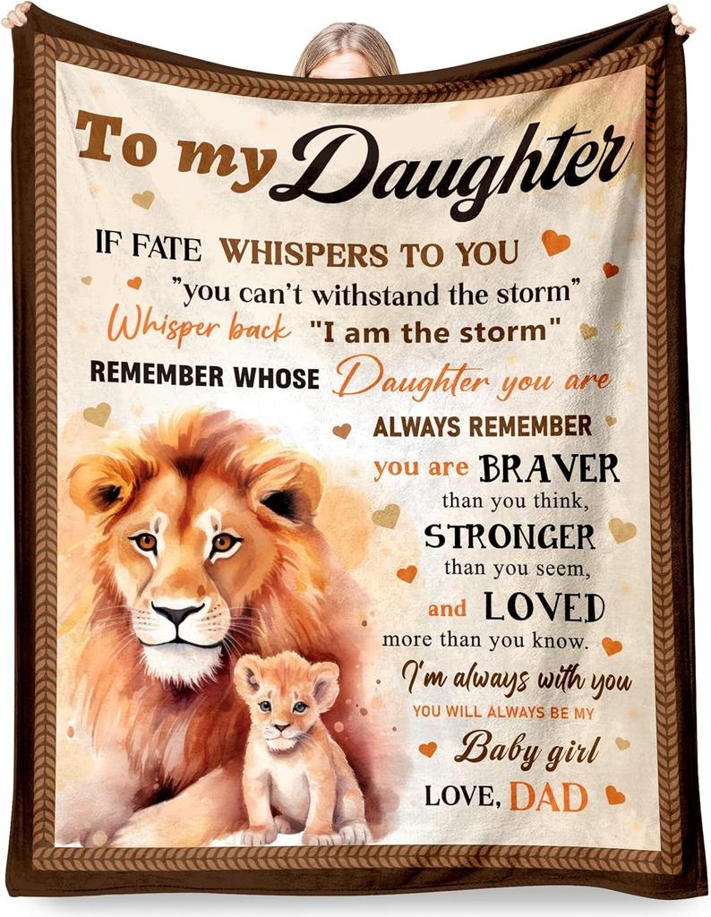 Gifts To My Uncle Blanket from Niece Nephew Lion Blanket Birthday Festival Idea Gift for Family Super Soft Flannel Throw Blanket