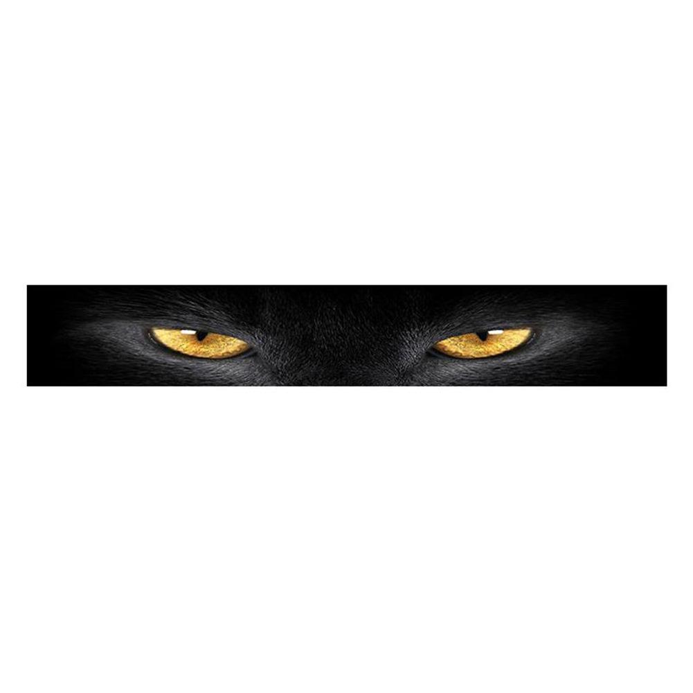 Car Front Rear Windshield Stickers 3D Wolf Eyes Decals Personalized Stickers Car Styling Decoration Auto Accessories 130*21cm