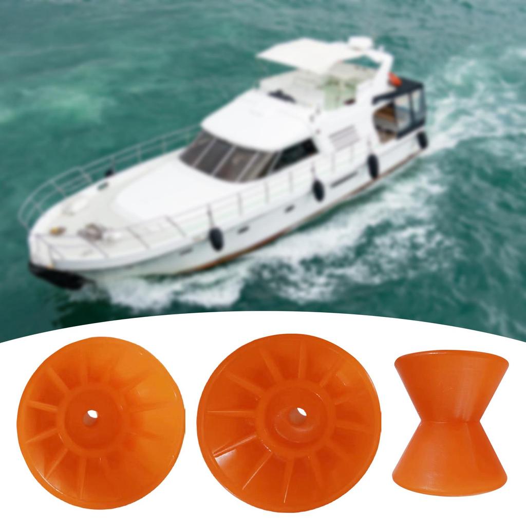 3.5inch Boat Trailer Bow Roller 90mm Durable Molded Easy Install Lightweight wheel Bow Stop for Boat Trailer