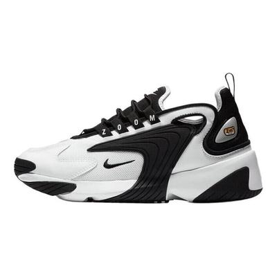 Zoom 2K Low Top Casual Shoes Women's White Black Sneakers Casual A00354-100