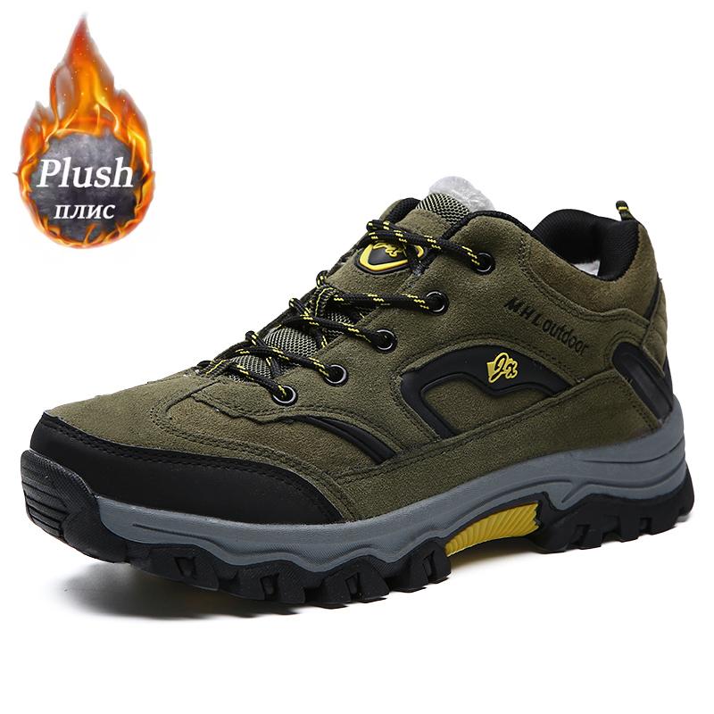 

Outdoor Men Hiking Shoes Sneakers Non-Slip Casual Shoe Lightweight Women Walk Shoe Comfortable Fur Tenis Masculino Unisex Winter 36