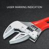 Strong Adjustable Spanner Device 30mm Jaw Capacity Slip Resistant Grip For Bathroom Household Repairs Kitchen Pipe Fixes