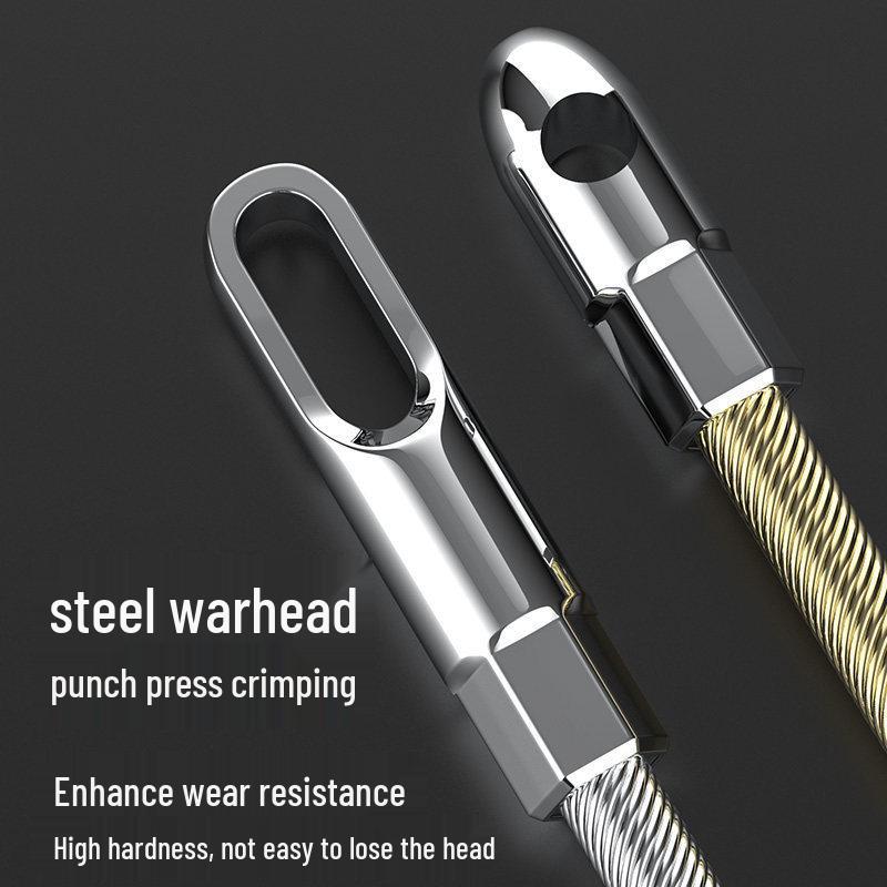 Universal Steel Wire Pipe Threading Tool - Manual Spring Head Electrician Puller