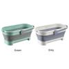 Rectangular Plastic Washing Basin Large Capacity Foldable Mop Bucket Anti-Slip Portable Washing Tub for Camping Traveling Picnic