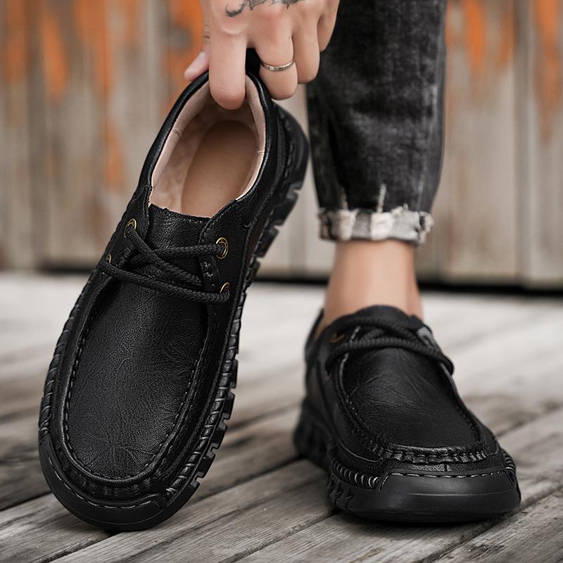 Men's business Formal Shoes Banquet Men's Interview Business Shoes Flat oxfords handmade sewing Platform Sneakers Men footwear