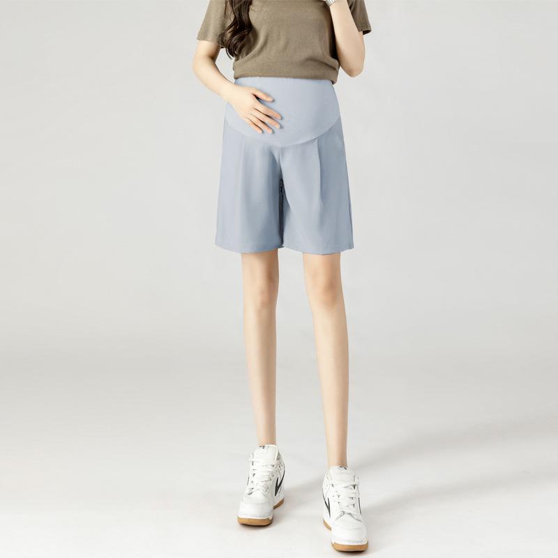 High-Waist Maternity Support Shorts: Trendy, Casual Summer Leggings for Pregnant Women