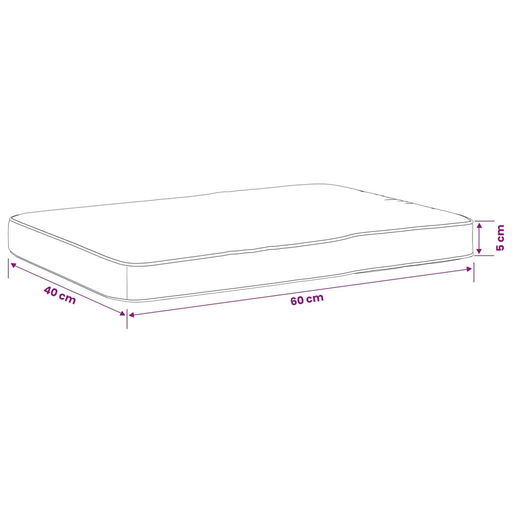 1 Piece Bench Cushion VUGHT 100percent  Polyester Anthracite