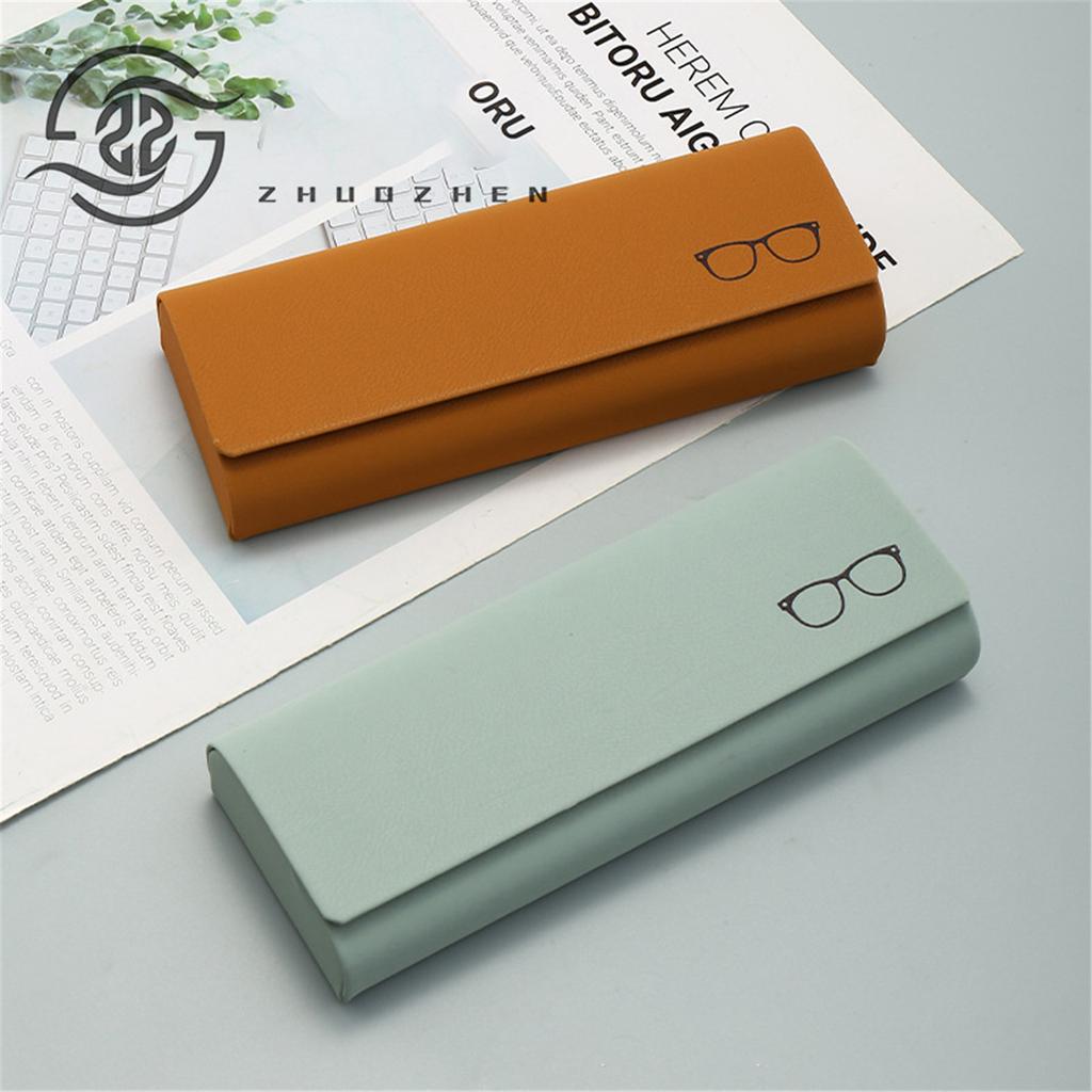 Storage Box Stylish Retro Pattern Leather Vintage Glasses Box For Home Students Office