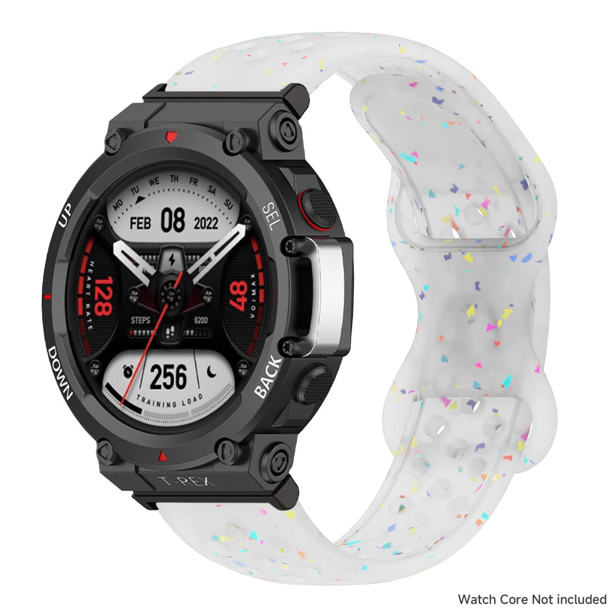 

Silicone Band For Huami Amazfit T-Rex 3 2 Wrist Bracelet Strap For Amazfit T-Rex Pro Sport Watchband Wrist Belt Accessories For Amazfit T-Rex 3 прозорий