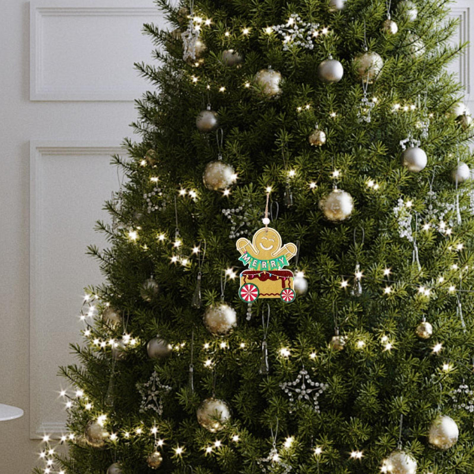 

Gingerbread Man Christmas Ornament Charm Pendant Cute Hanging Decoration for Home Malls Cake