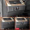 Carbon Fiber Car Headlight Control Switch Adjustment Panel Knob Trim Frame Decoration Sticker For BMW 5 Series E60 2004-2007