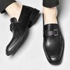 Fashion Quality Lightweight Daily Office Mens Shoes Brand Comfortable Business Party Wedding Leather Shoes Non Slip Sole Driving Loafers