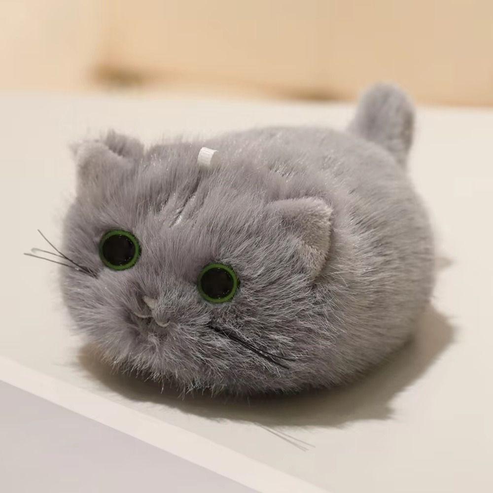 Stuffed Animals Orange Cat Dolls Pendants Cartoon Grey Cat Plush Dolls Baby Gifts
