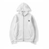 Trendiger Kapuzen-Cardigan-Sweatshirt für Herbst/Winter 2026 mit kleinem Logo – Lockerer Schnitt, Große Größen, Jugend-Reißverschlussjacke