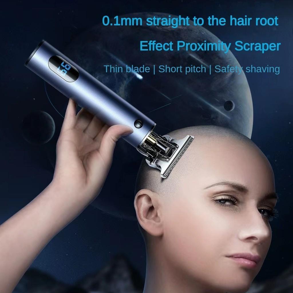 Cordless Baldheaded Haircut Machine Rechargeable Digital  Display Hair Trimmer Hair Salon Professional Electric Hair Clipper