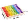 Montessori Educational Wooden Multiplication Table Board For Kids, Teaching Aids Math Toys For Children,Colorful Small Blocks