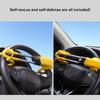 Car Steering Wheel Lock Anti-Theft Device, Steering Wheel Locks for Car SUV Easy Installation, Rubber Coating Handle