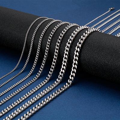 Trend Jewelry, Titanium Steel Necklace, Men'S Personalized Stainless Steel Grinding Chain