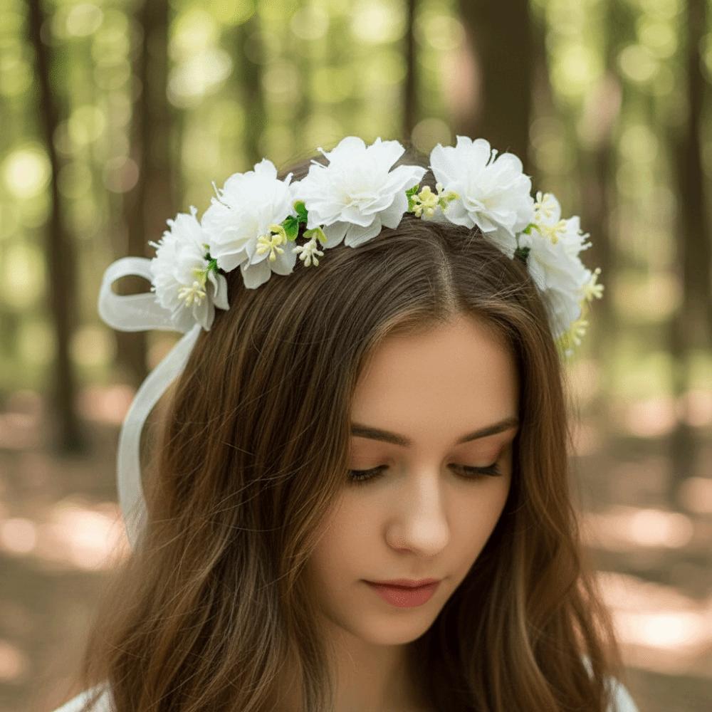 Bohemia Style Simulation Wreath Thai Wedding Headwear Exquisite Flower Headband  Summer