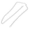 Cadena Práctica de Acero Galvanizado de 100 cm Rollo Plateado para Colgar Comederos para Pájaros, Luces Aéreas, Obras de Arte y Macetas