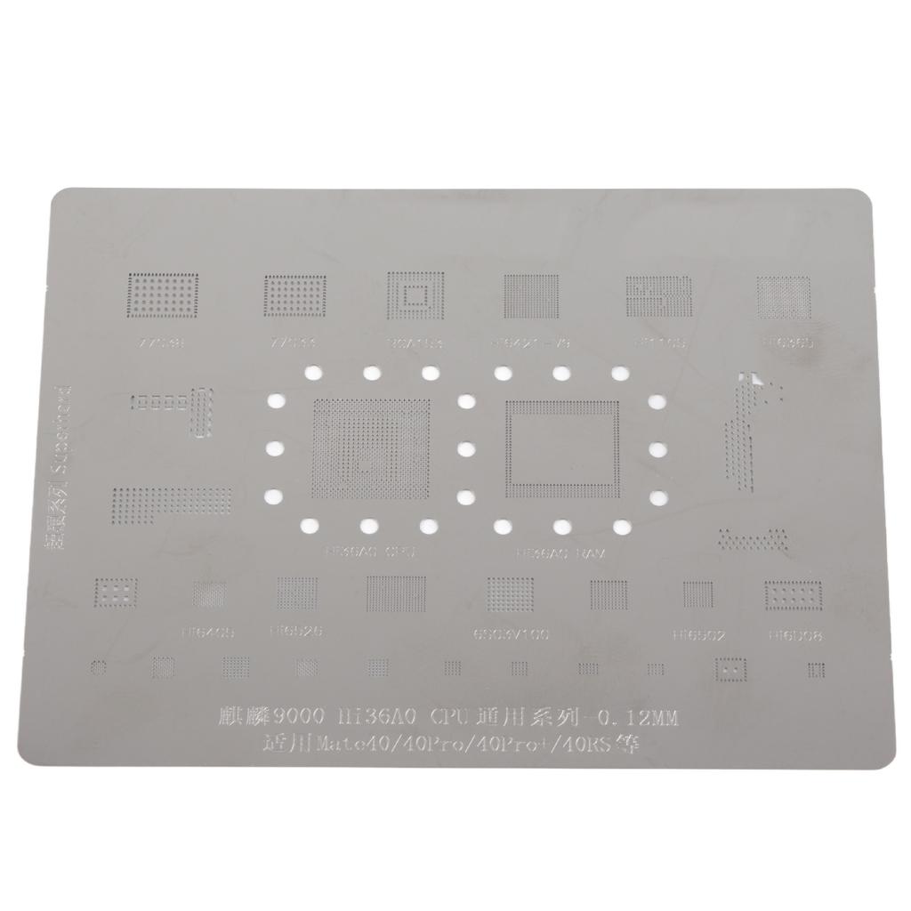 BGA Reballing Stencil Template Stainless Steel Portable High Temperature Resistant Reballing Rework