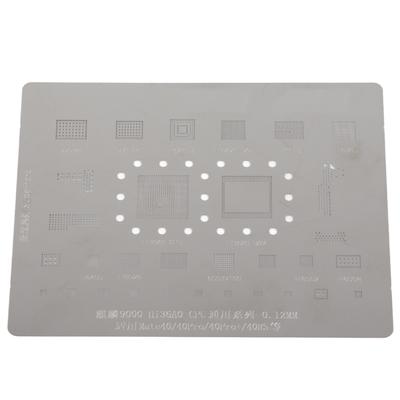 BGA Reballing Stencil Template Stainless Steel Portable High Temperature Resistant Reballing Rework