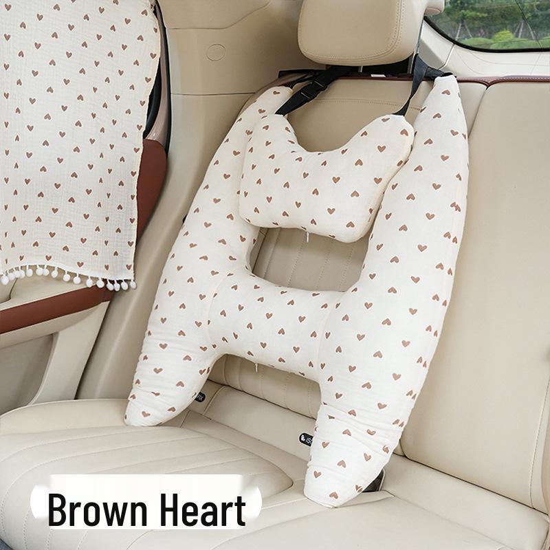 Cartoon Cotton Baby Seat Belt Shoulder Pad & Neck Support Pillow
