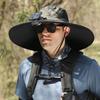 Men's Solar-Powered UV Protection Waterproof Fisherman Hat for Summer Outdoor Activities