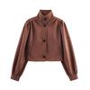 Retro Bud Design Women's Casual Short Jacket – European & American Fashion