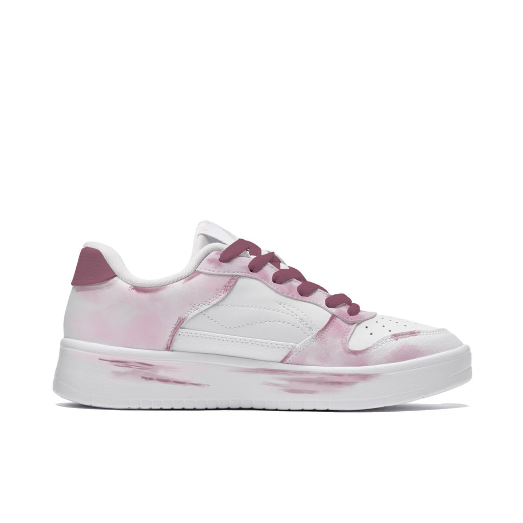 Li Ning Cardiac Trajectory Cushioning Low Top Skateboard Shoes Men's Pink AGCS419-1(TeamM-)