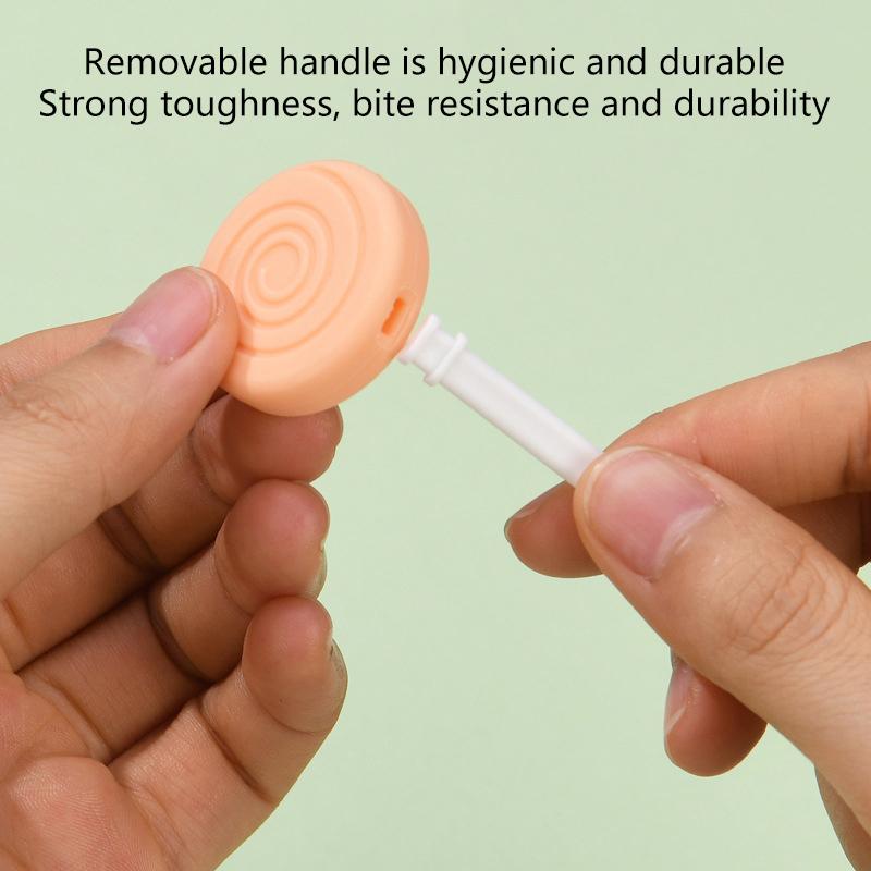 1Pcs Silicone Teeth Stick Bite Dental Aligner Chewies Bite Chewies Prevent Face Distortion Lollipop Shaped