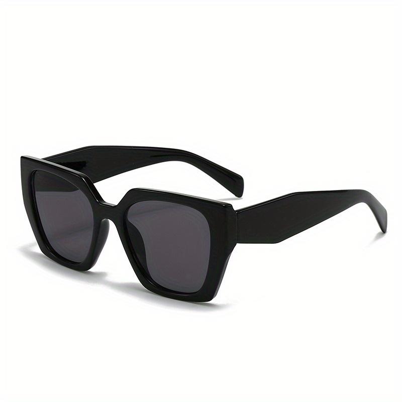 Non-polarized Men Oversized Vintage Cat Eye Sunglasses Women Fashion Irregular Retro Style Ins Eyewear Trendy Daily Decorative Glasses