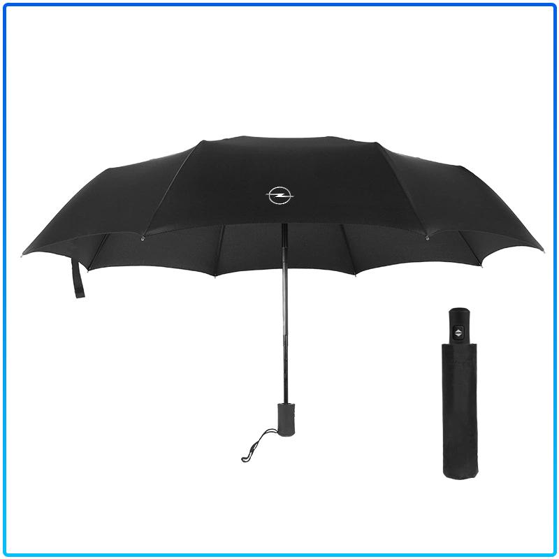 Winddicht Regen Vollautomatisch Kompakt 3-fach Faltbarer Regenschirm Emblem Für Opel Astra C G H Insignia J K Zafira B Corsa Vectra C Corsa C