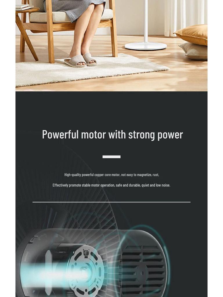 Airmate FS35-X79 7-Blade Floor Fan: Quiet, Energy-Efficient Oscillating Fan for Bedrooms.