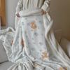 Double-Layer Cartoon Puppy Fleece Blanket Thick Warm Faux Lambs Wool Throw Blankets for Sofa Bed Autumn Winter Soft Plush Plaid