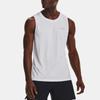 Under Armour Solid Color Crew Neck Sleeveless Running Vest Men Tops White 1376994-100