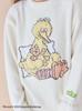 Gelato Pique Sesame Street Motif JQD Pullover Long Pants Set White & (PWNT245058) Women's